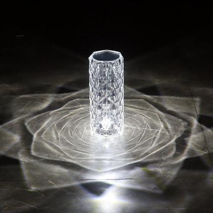 Lámpara de mesa de cristal 