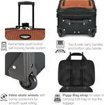 Amsterdam Softside Expandable Luggage with Rolling Wheels, Gray, 2-Piece Set (15/21)