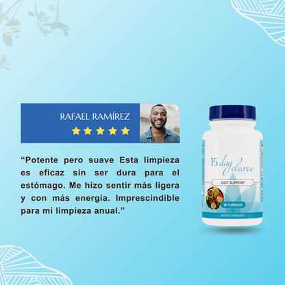 15 Day Cleanse - Apoyo Intestinal y Del Colon