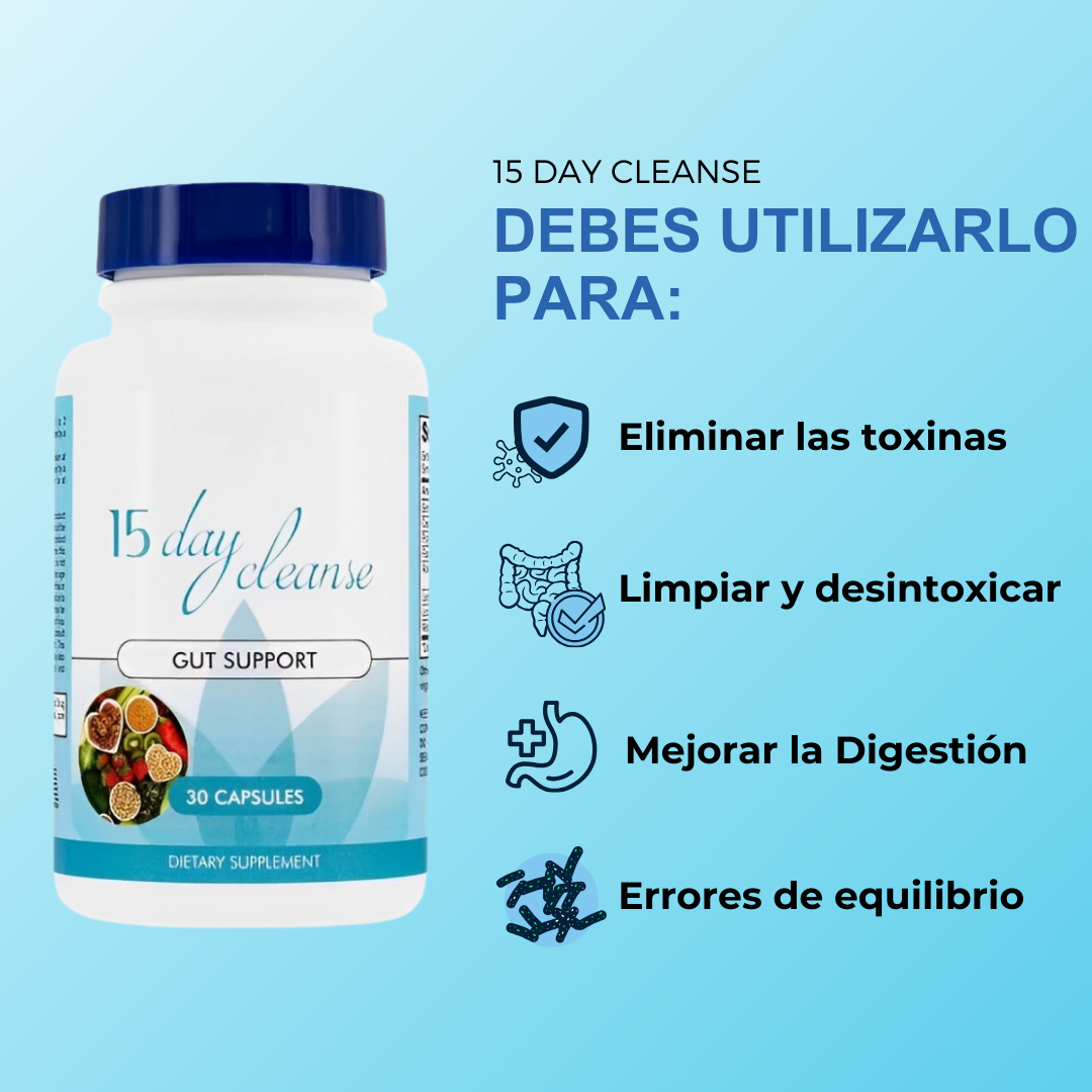 15 Day Cleanse - Apoyo Intestinal y Del Colon