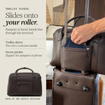 Duffle Suitcase - Carry-On Size - Pebble Leather, Chocolate