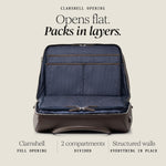 Duffle Suitcase - Carry-On Size - Pebble Leather, Chocolate