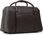 Duffle Suitcase - Carry-On Size - Pebble Leather, Chocolate