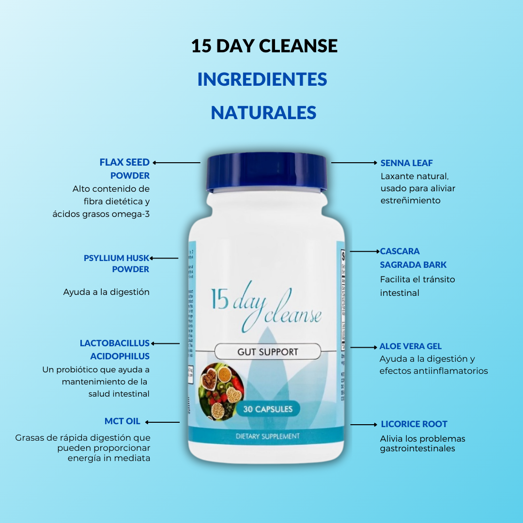 15 Day Cleanse - Apoyo Intestinal y Del Colon