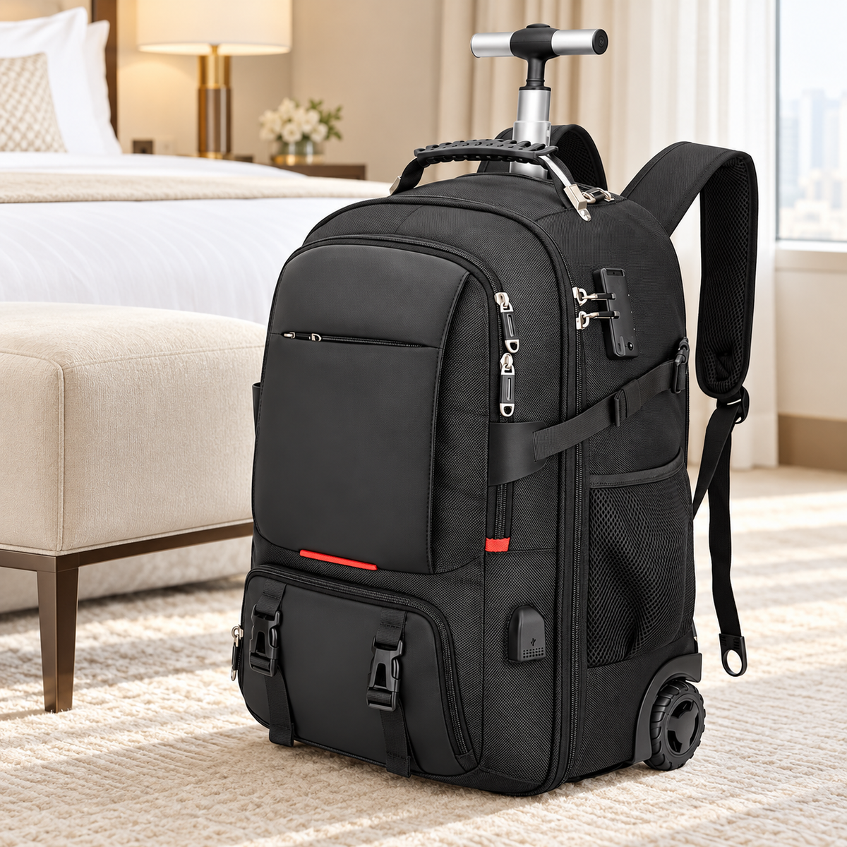 Rolling Vacuum Backpack — styled product view