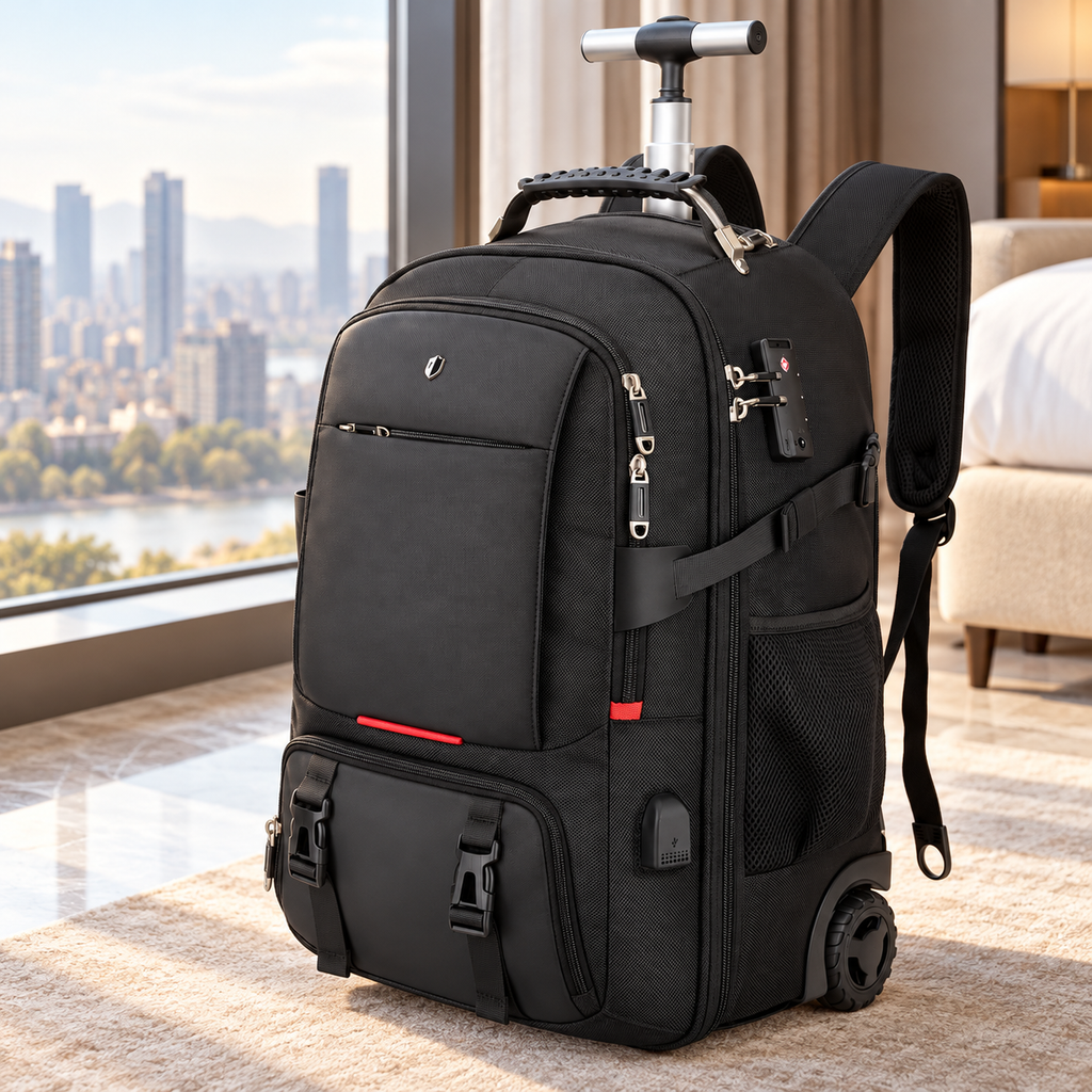 Rolling Vacuum Backpack — styled product view