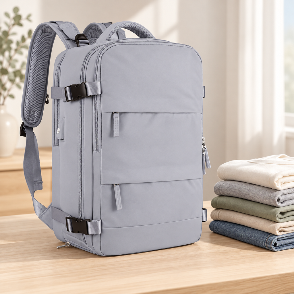Vacuum Travel Backpack — styled product view