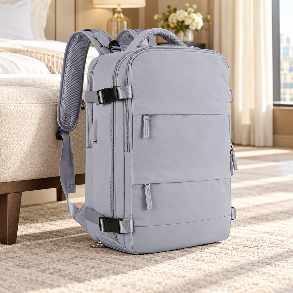 Vacuum Travel Backpack — styled product view
