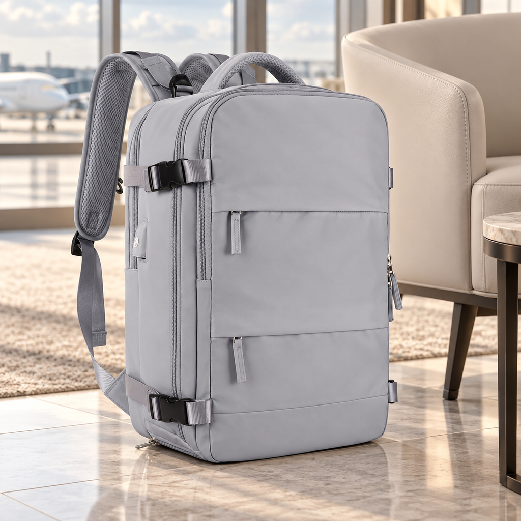Vacuum Travel Backpack — styled product view