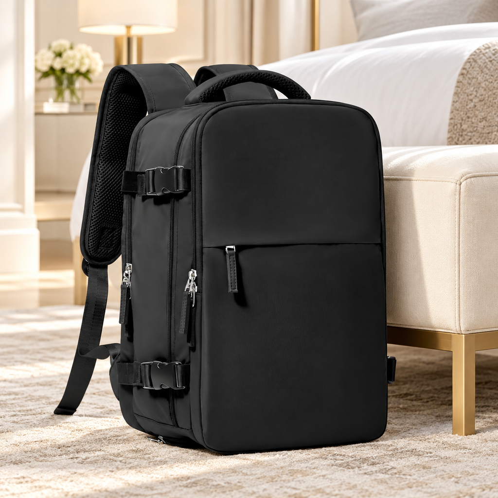 Compression Travel Backpack — styled product view