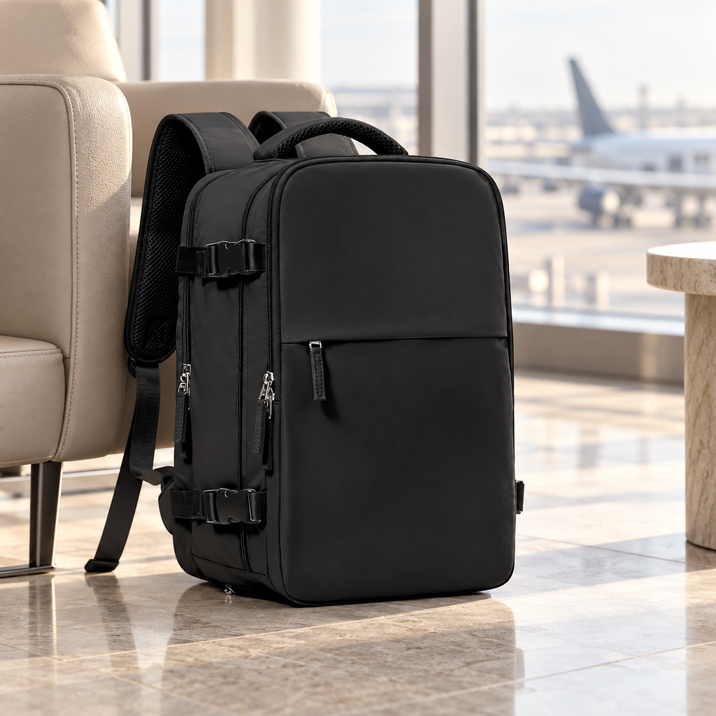 Compression Travel Backpack — styled product view