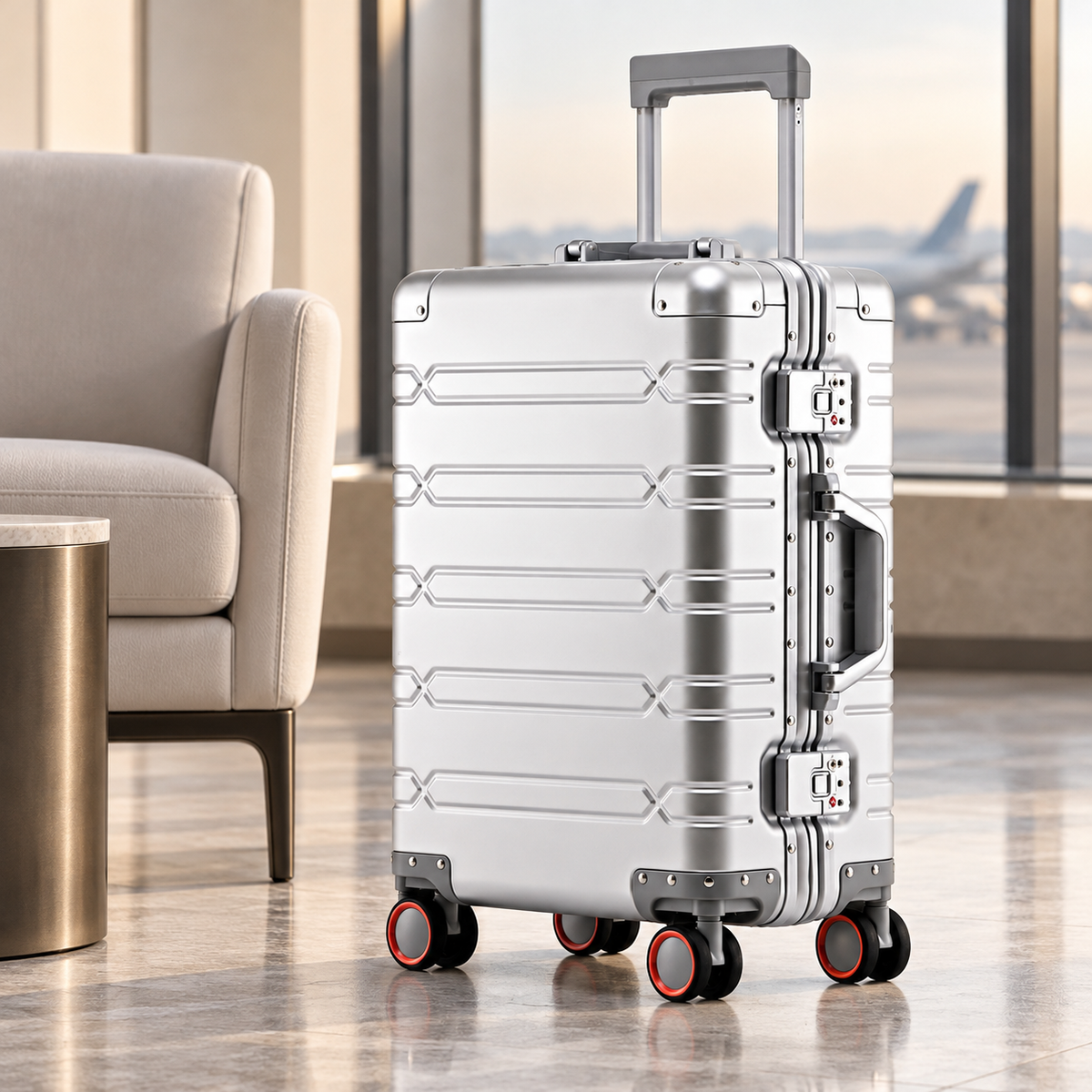 Aluminum Magnesium Carry-On — styled product view