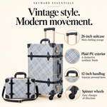 Vintage Luggage & Cosmetic Case — features