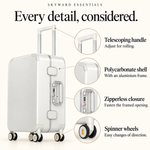 Zipperless Frame Carry-On — Off White — features