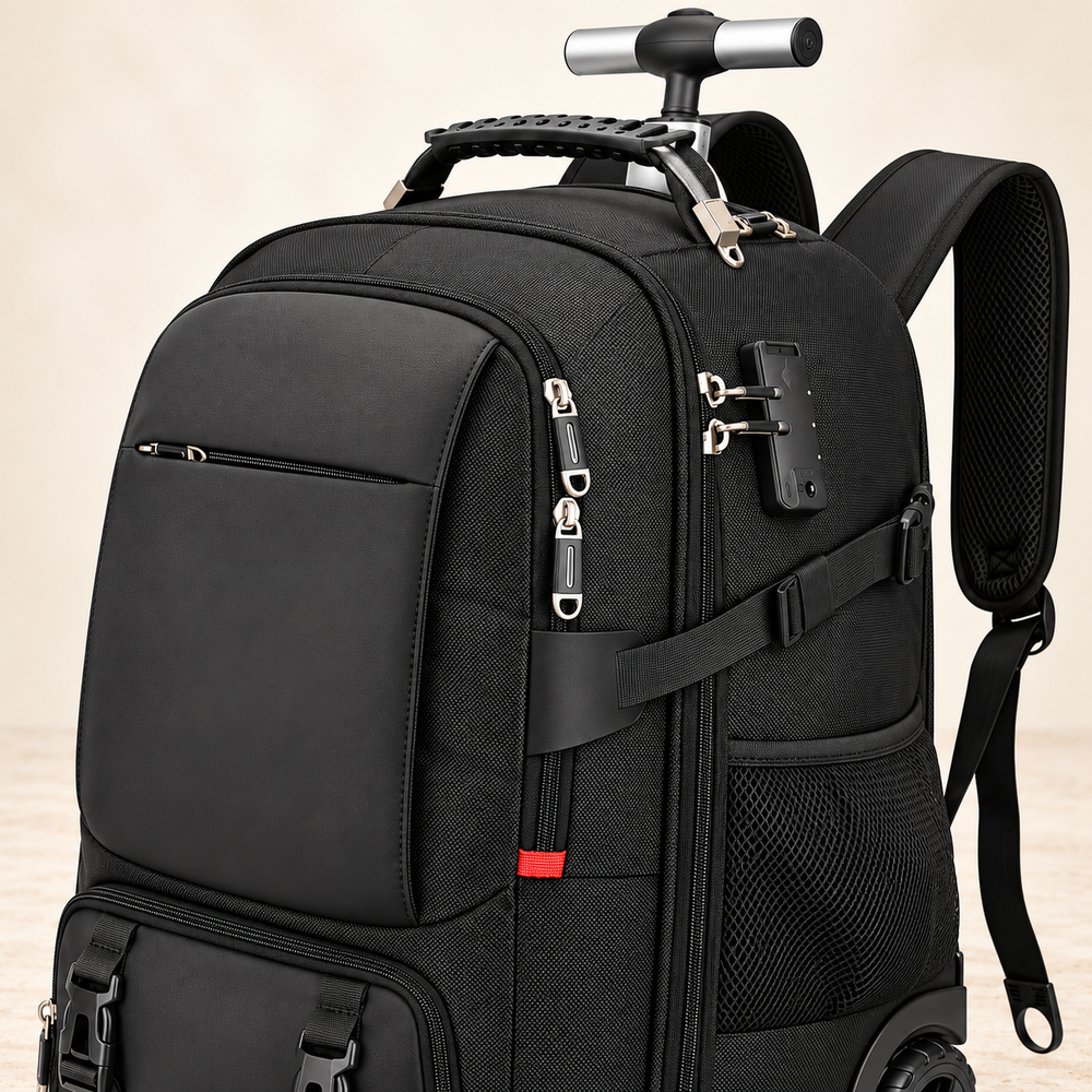Rolling Vacuum Backpack — detail view