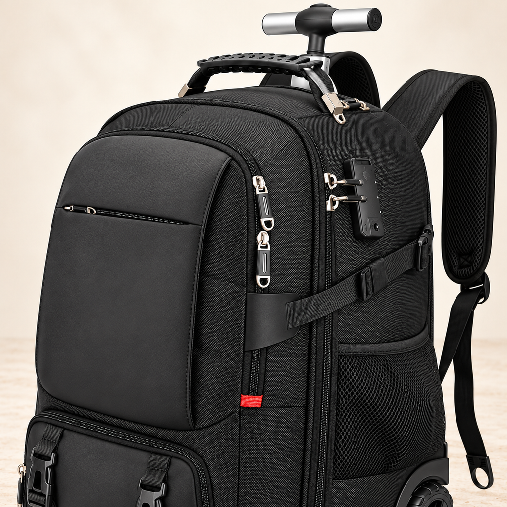Rolling Vacuum Backpack — detail view