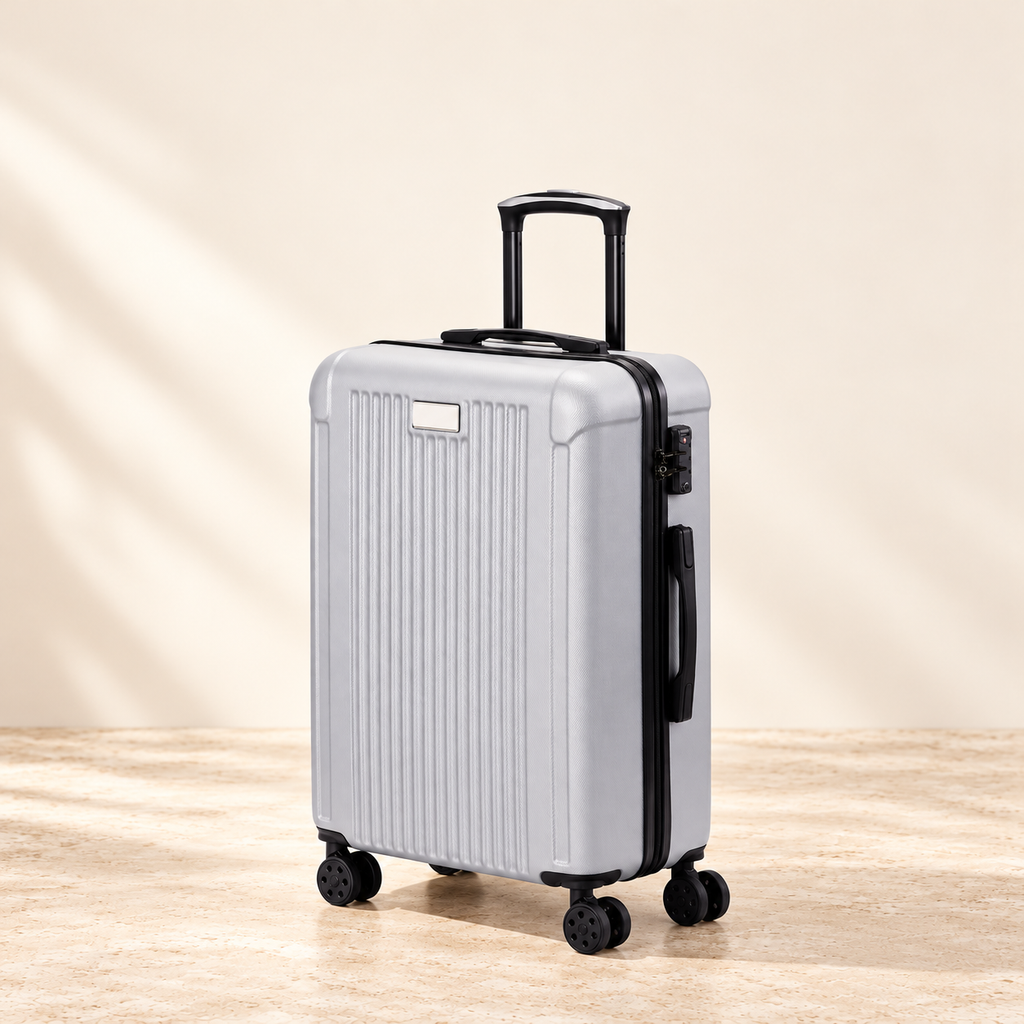 Silver suitcase — main view